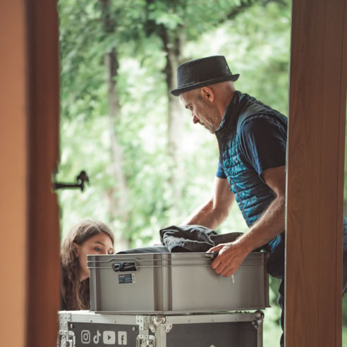 Wave&Sound, Duo, handgemachte Musik, akustische Musik, Leopold Hartzsch, Kathrin Dietz